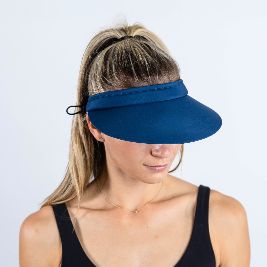 Navy Retro Rounded Visor - VIMHUE